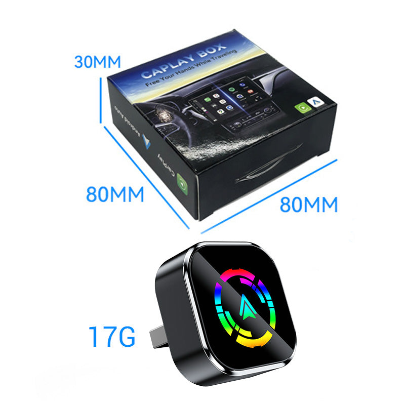 Adaptateur sans fil 2-en-1 pour iPhone et Android Car
