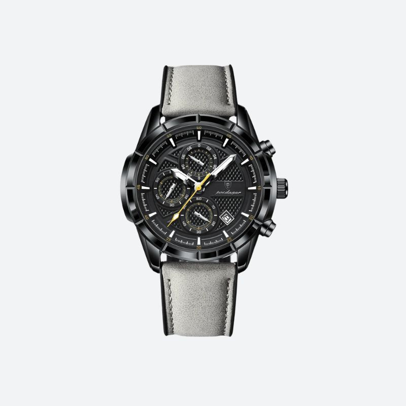 Montre Homme Cuir Quartz Chronographe