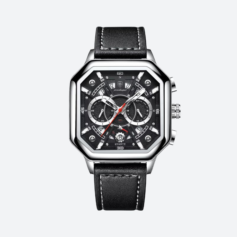 Montre homme cuir quartz sport étanche